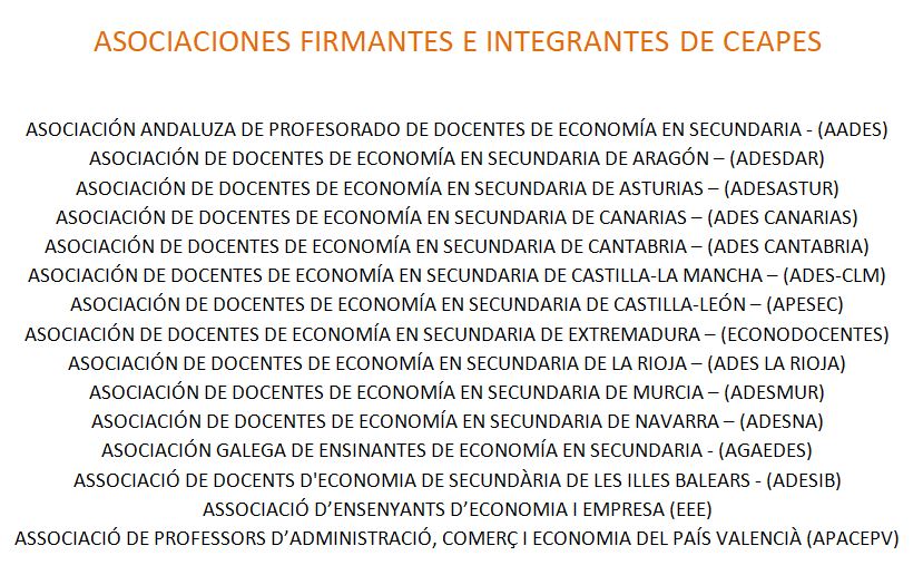 ASOCIACIONES FIRMANTES