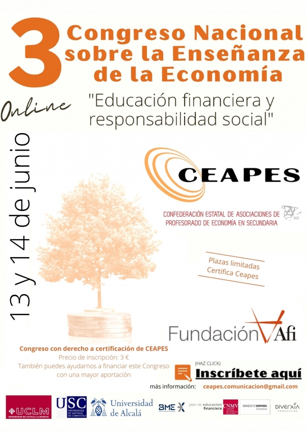 3 Congreso Nacional  sobre la Enseñanza de la Economía - 13 y 14 de junio -  ON LINE