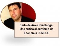 Carta de Anxo Penalonga: Una crítica al currículo de Economía LOMLOE