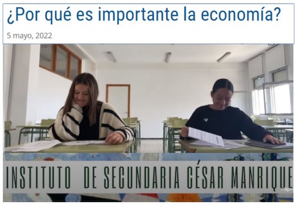 ¿Por qué es importante la economía? IES César Manrique, Arrecife